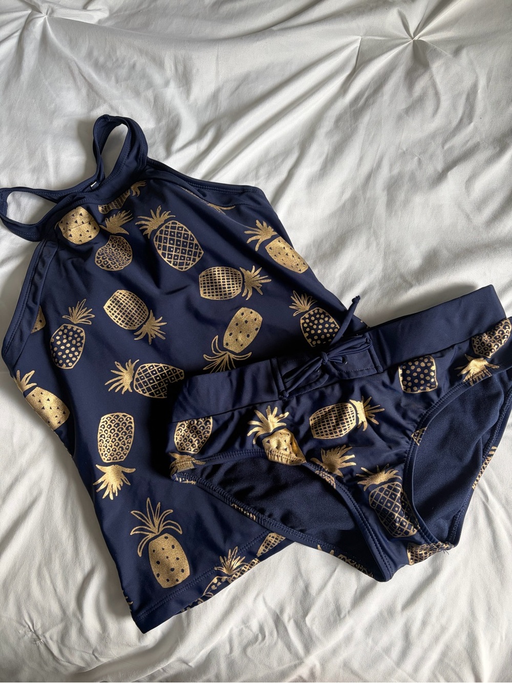 rad swim women’s XS/S tankini swimsuit pineapple print